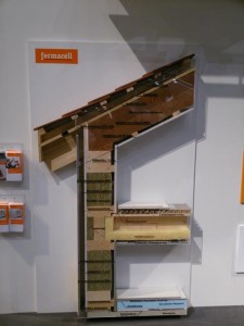 Przekrój przez elementy konstrukcyjne z wykorzystaniem produktów Fermacell